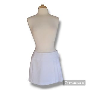 Beverly Hills Classic White Pleated Tennis/Pickleball Skirt. Size 12